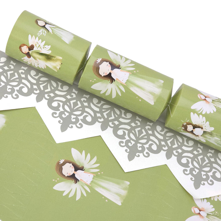Whimsical Green Christmas Angels | Cracker Making Craft Kit | Make &amp; Fill Your Own