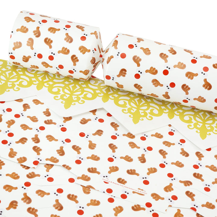 Cheeky Rudolph | Eco Christmas Cracker Making Kit | Make &amp; Fill Your Own