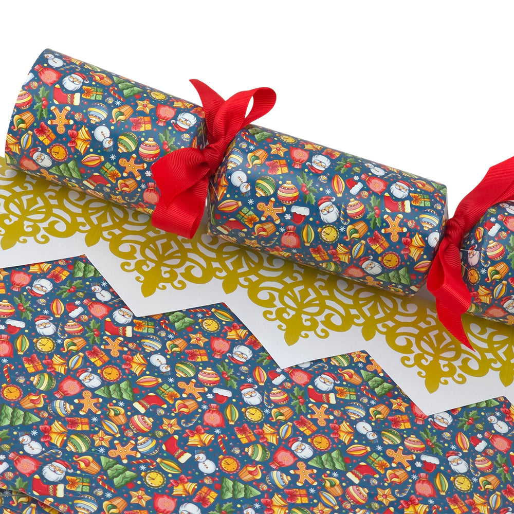 Teal Christmas Fun | Cracker Making Craft Kit | Make &amp; Fill Your Own