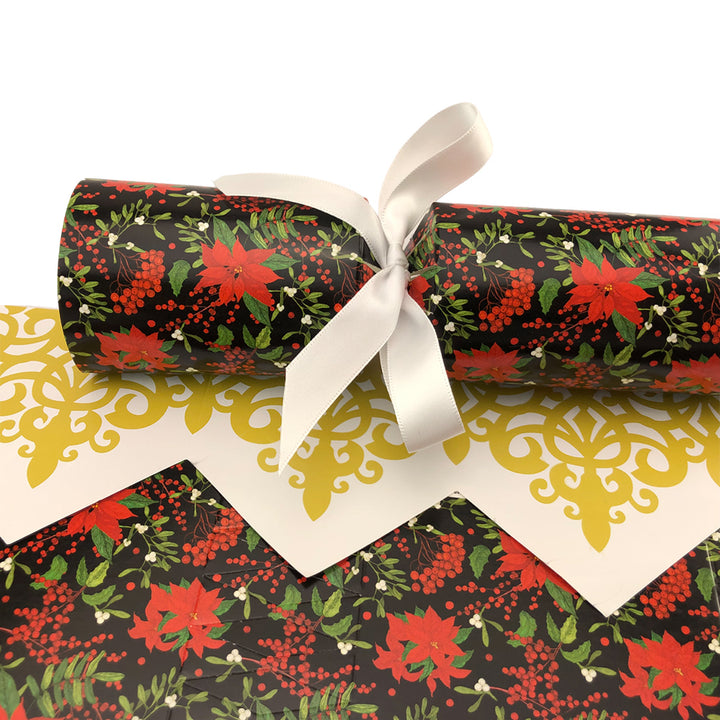 Red Christmas Poinsettia | Cracker Making Craft Kit | Make &amp; Fill Your Own