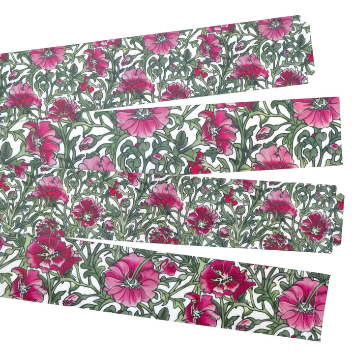 30 Reusable Paper Chains | William Morris Pink Florals | No Glue Needed | 2.5m