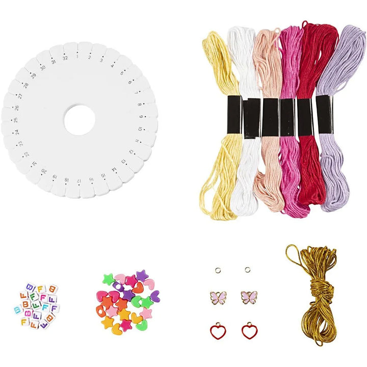 Friendship Bracelets | Kumihimo Weaving | Jewellery Making Craft Kit | Makes 5