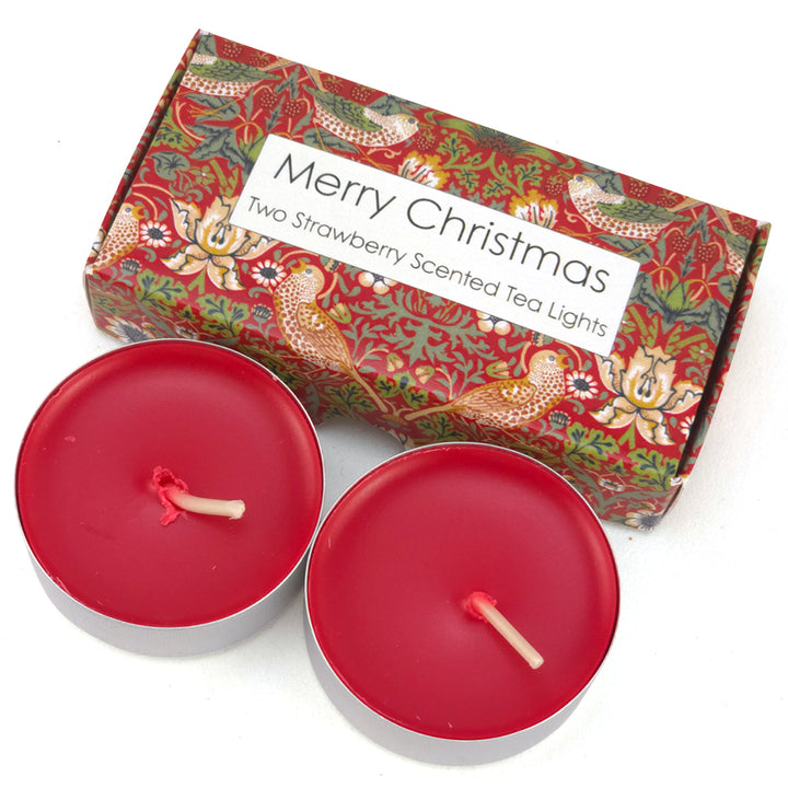 Strawberry Tealight Candles | Strawberry Thief | Mini Gift | Cracker Filler