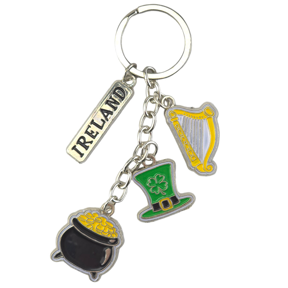 Luck of the Irish | Ireland  | Metal Charm Keyring | Mini Gift | Cracker Filler