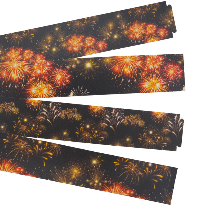 30 Reusable Paper Chains | The Sky at New Years Eve | No Glue Needed | 2.5m