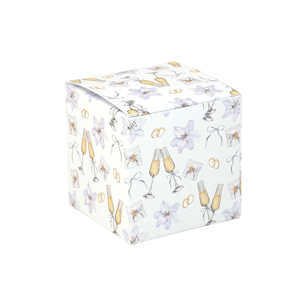 Champagne Wedding | Little Gift Box | 5cm Cube | Single or 6 Boxes