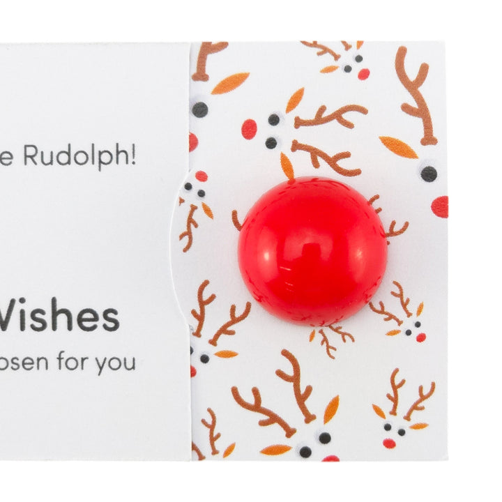 You Too Can be Rudolph! | Christmas | Button Wishes Sew On Token | Mini Gift