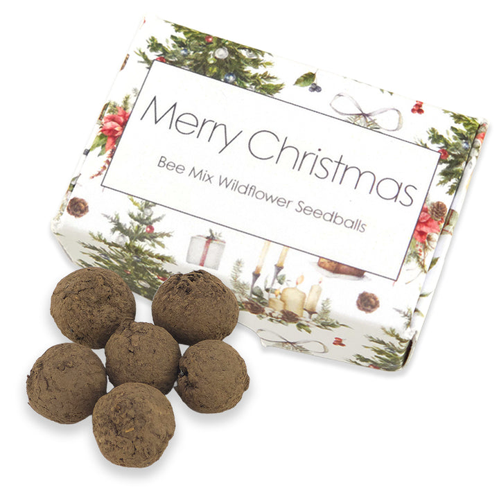 Traditional Christmas | 6 Seedballs | Bee Mix | Cracker Filler Gift