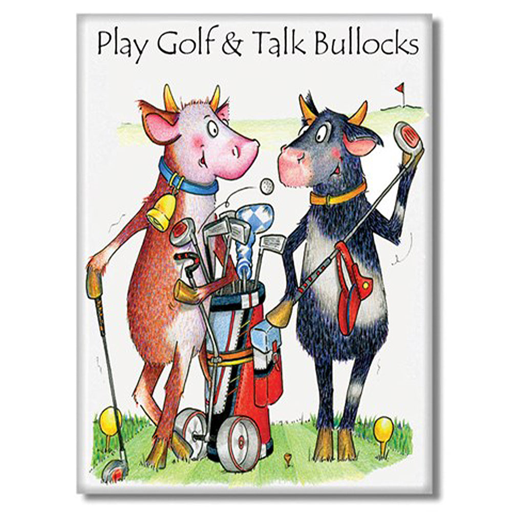 Play Golf & Talk Bullocks! | Funny Magnet | Little Gift | Cracker Filler
