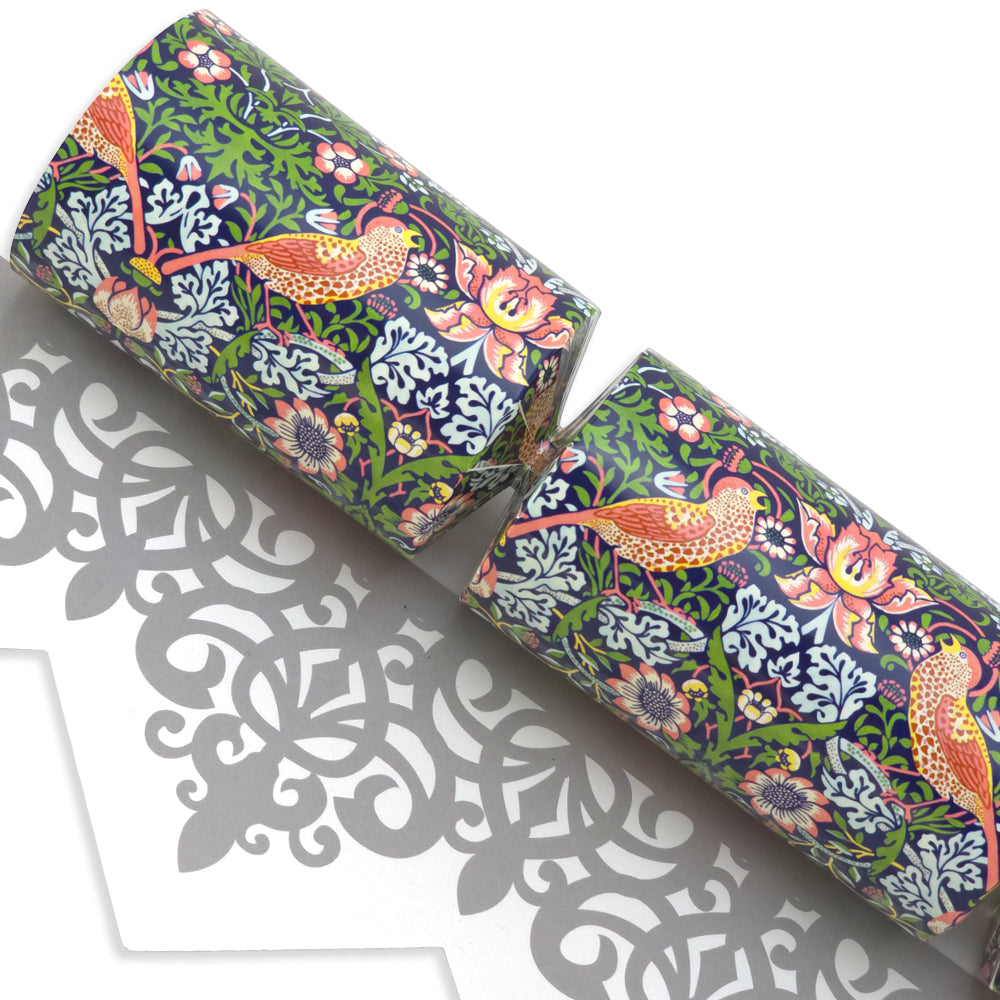 Strawberry Thief | 4 or 6 Ready to Fill Christmas Crackers | Just Add Gifts