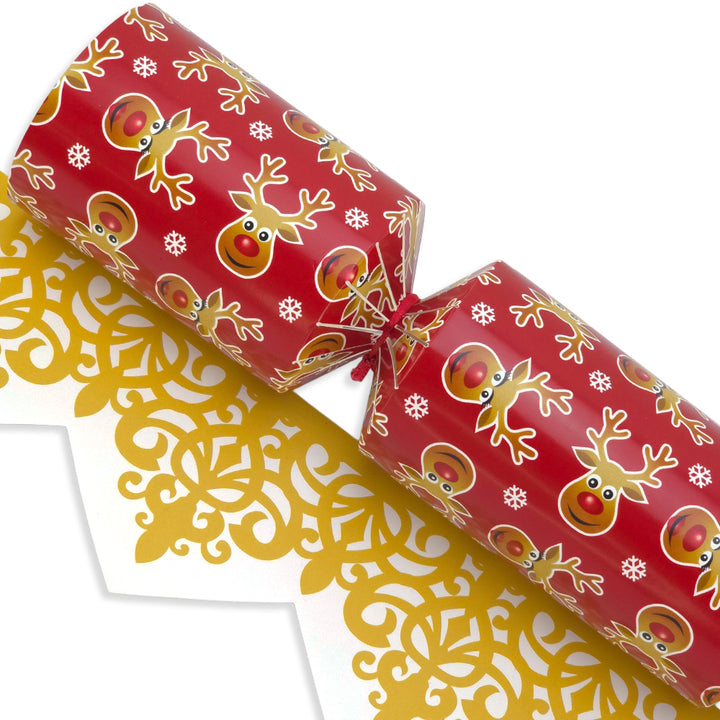 Cheery Rudolph | Extra Large &amp; Jumbo | Reusable DIY Christmas Cracker Sets