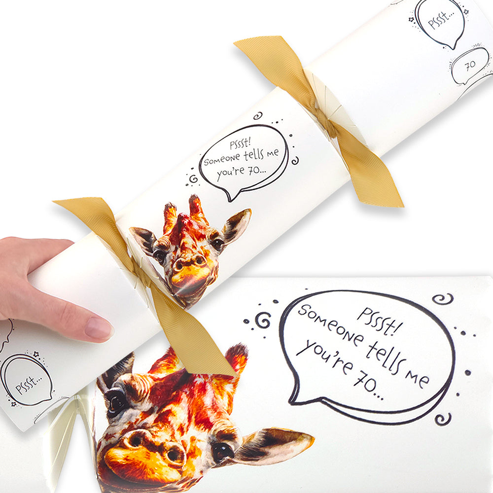 Cheeky Giraffe Milestone Birthday | Cracker Making Craft Kit | Make Your Own