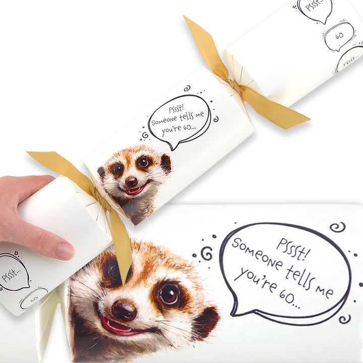 Cheeky Meerkat Milestone Birthday | Cracker Making Craft Kit | Make Your Own