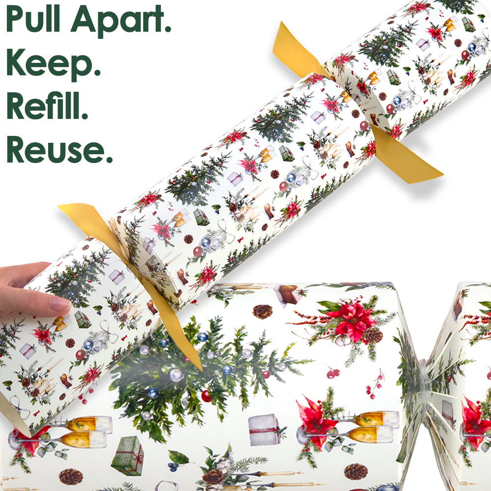 Extra Large &amp; Jumbo | Reusable Keepsake Cracker Kits | Traditional Christmas
