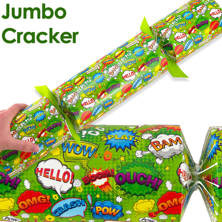 Extra Large &amp; Jumbo | Reusable Keepsake Cracker Making Kit | Neon Superhero