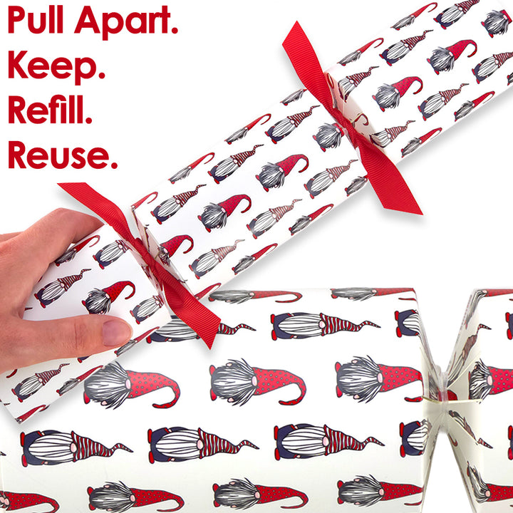 Reusable Keepsake Christmas Cracker Set | Nordic Gonk | Luxury DIY