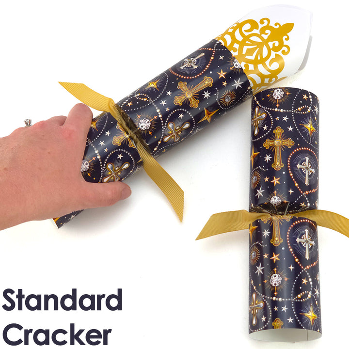 Reusable Keepsake Christmas Cracker Set | Christian Crosses | Luxury DIY