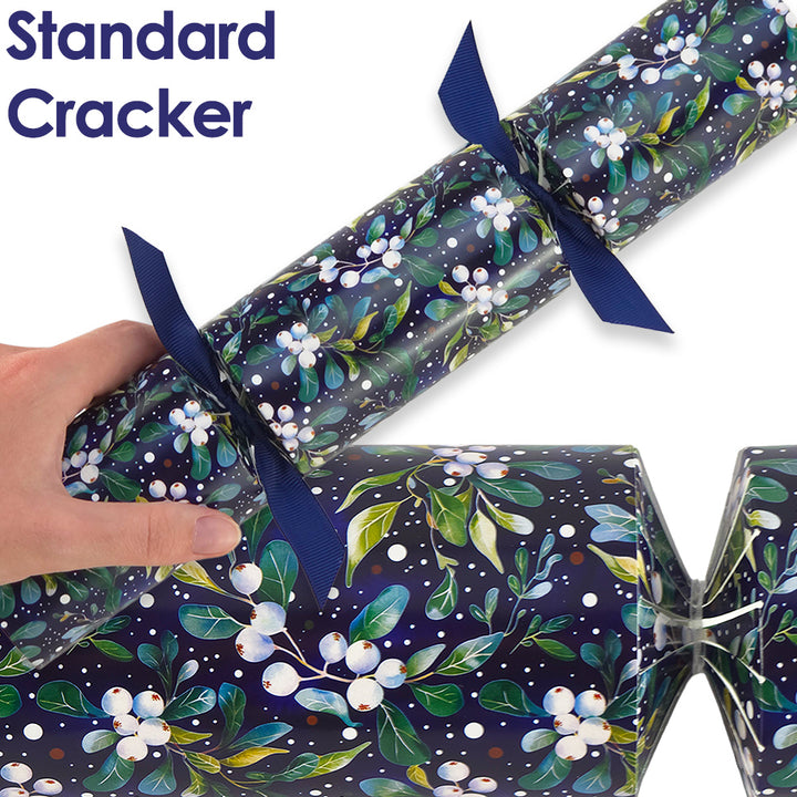 Reusable Keepsake Christmas Cracker Set | Midnight Mistletoe | Luxury DIY