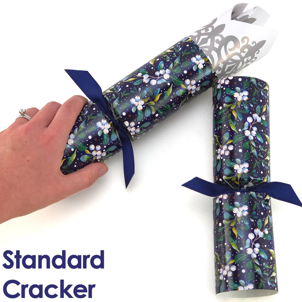 Reusable Keepsake Christmas Cracker Set | Midnight Mistletoe | Luxury DIY