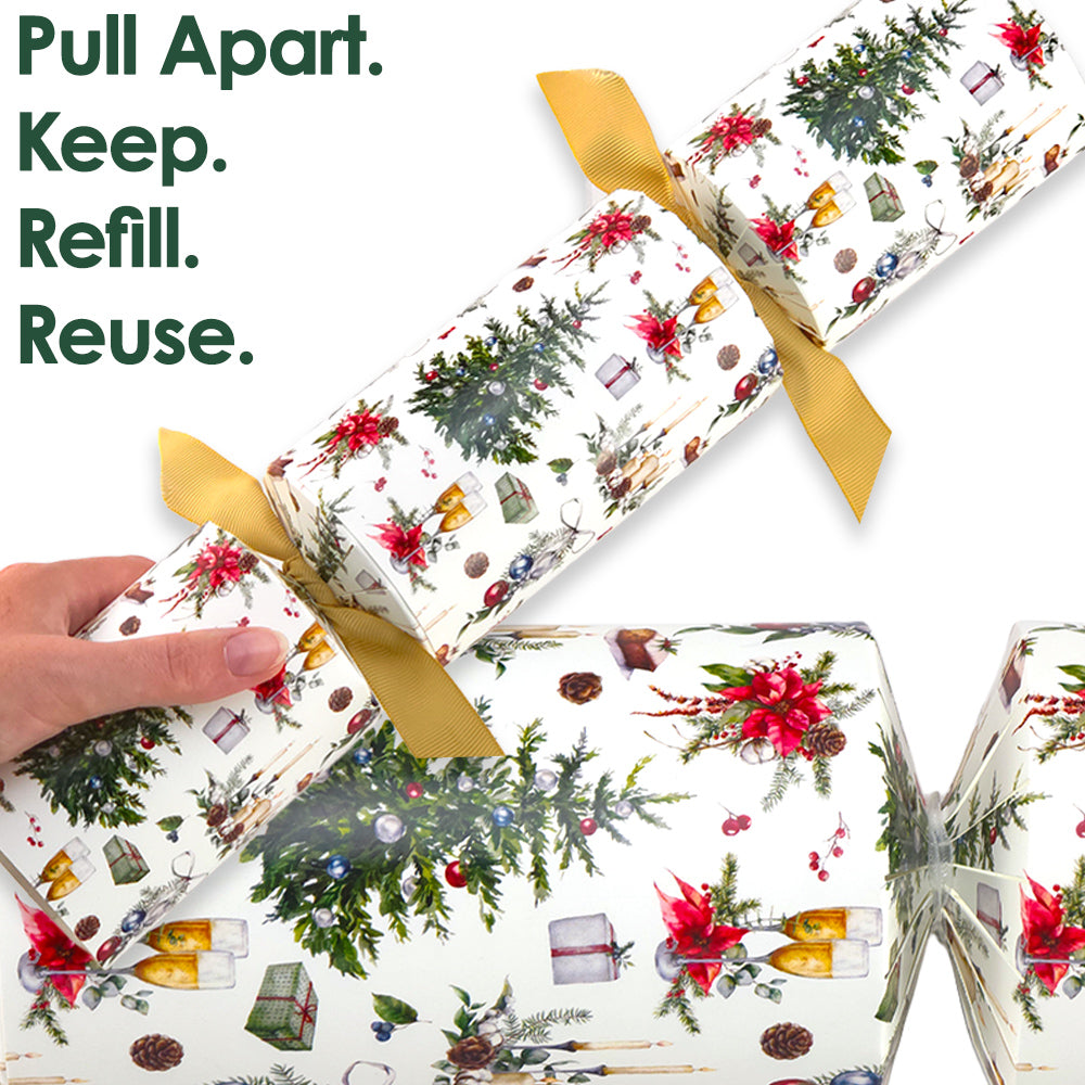Reusable Keepsake Christmas Cracker Set | Traditional Christmas | DIY Kit