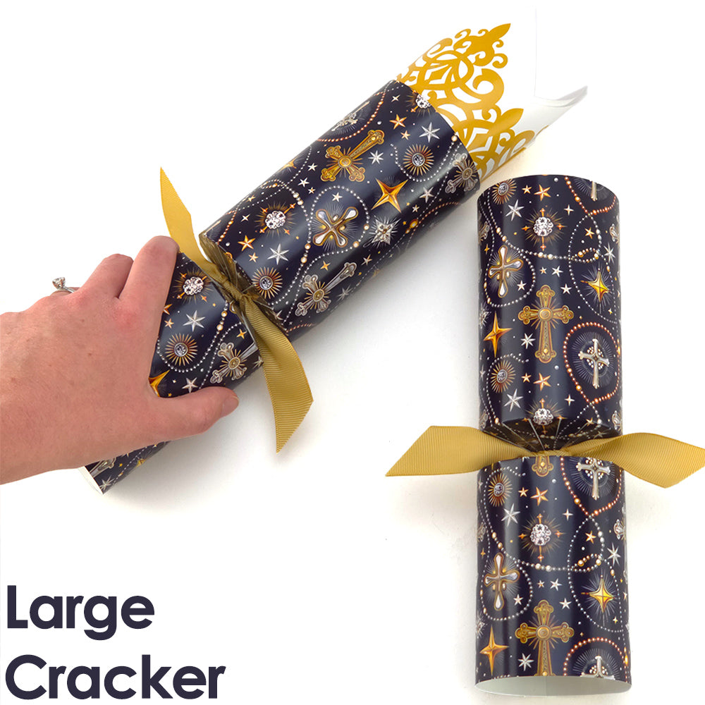 Reusable Keepsake Christmas Cracker Set | Christian Crosses | Luxury DIY