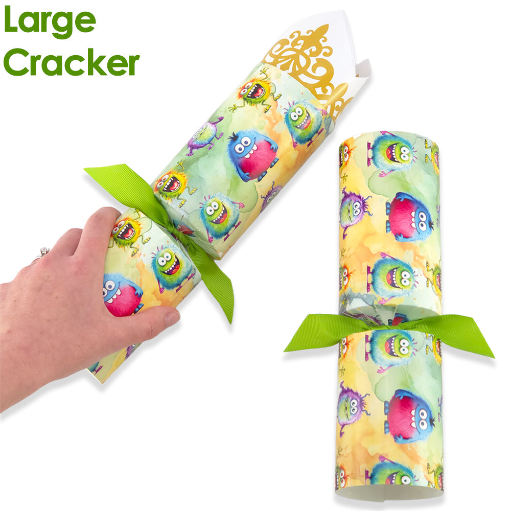 Reusable Keepsake Kids Design Cracker Set | Funny Monsters | Luxury DIY