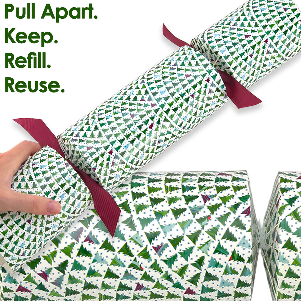 Extra Large &amp; Jumbo | Reusable Keepsake Cracker Sets | Christmas Tree Wave