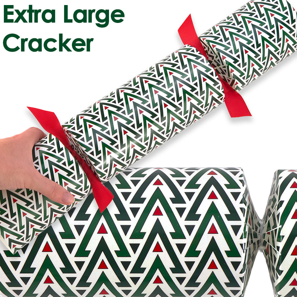 Extra Large &amp; Jumbo | Reusable Keepsake Cracker Kits | Geometric Christmas