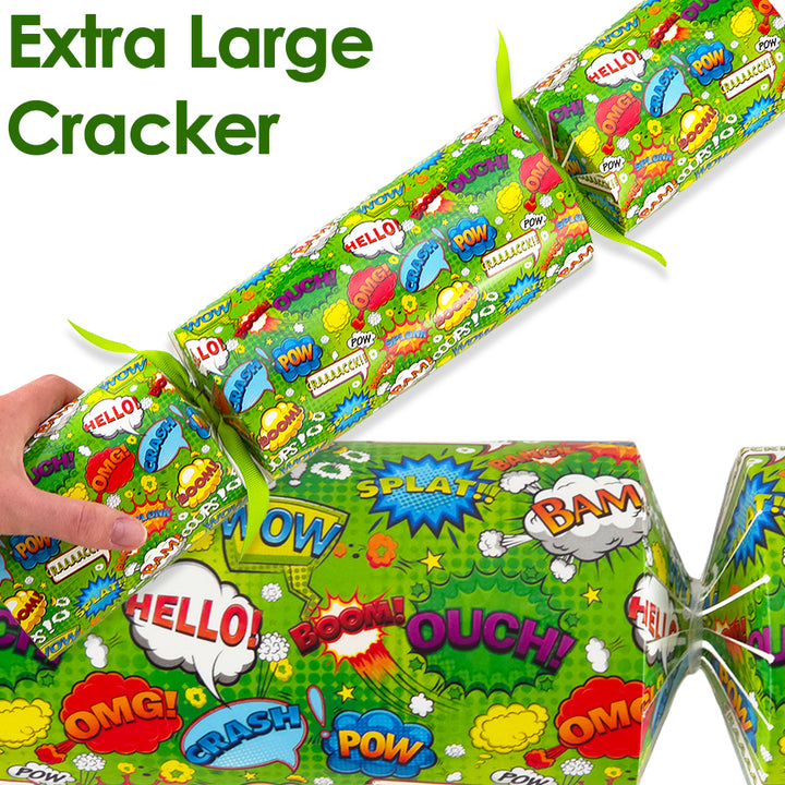 Extra Large &amp; Jumbo | Reusable Keepsake Cracker Making Kit | Neon Superhero