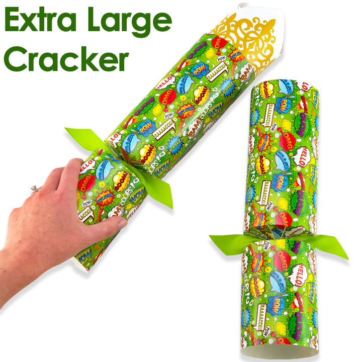 Extra Large &amp; Jumbo | Reusable Keepsake Cracker Making Kit | Neon Superhero