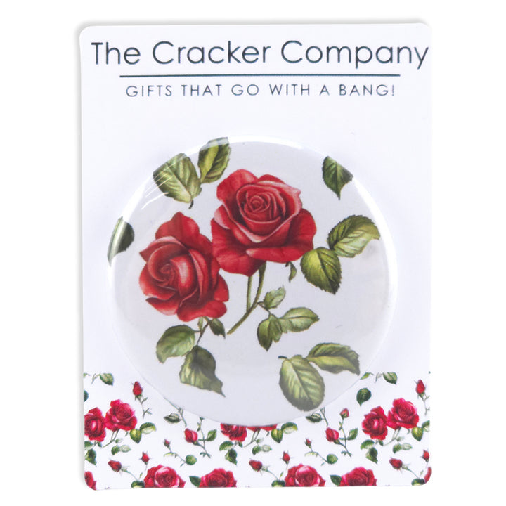 Romantic Rose | 38mm Button Pin Badge | Little Valentines Gift | Cracker Filler