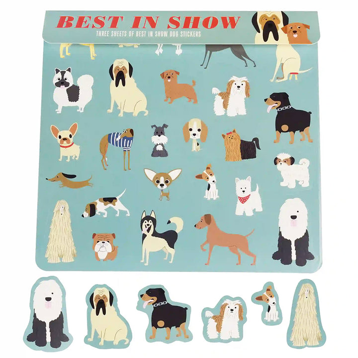 Stickers | Dog Theme | Best in Show | 3 Sheets | 23x21.5cm