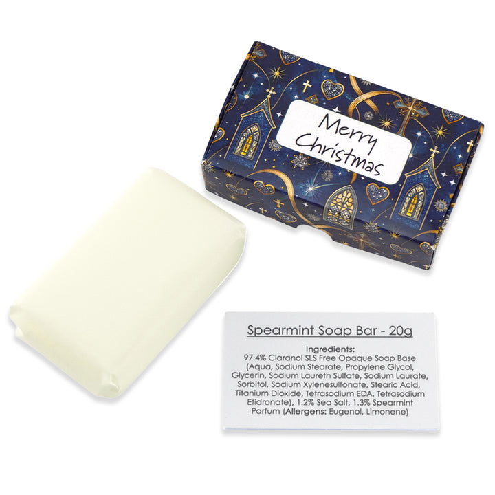 Christian Church | 20g Spearmint Travel Soap | Little Gift | Cracker Filler