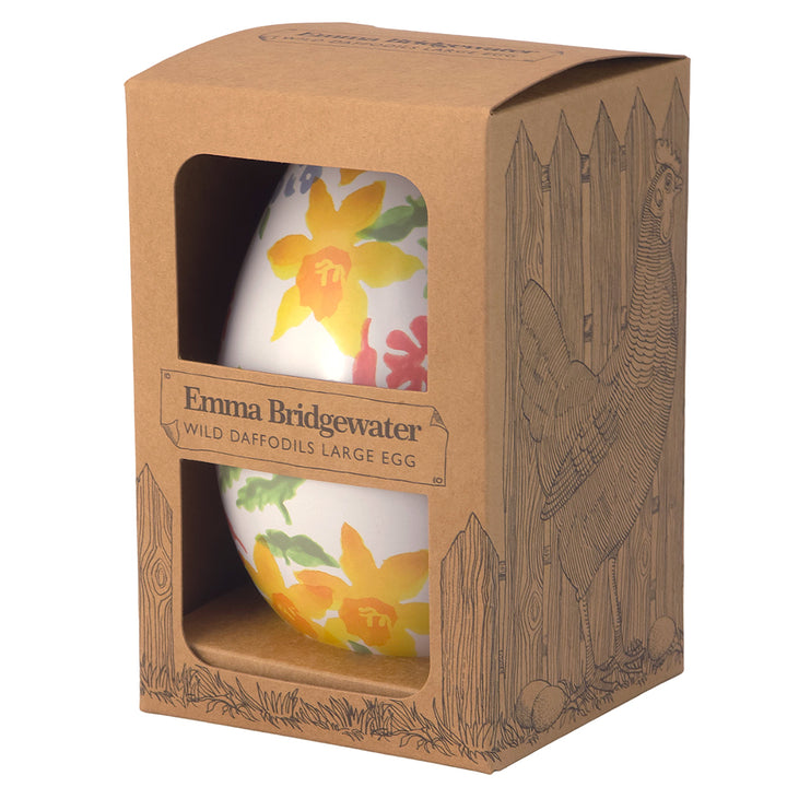 Daffodils | Large Two Part Metal Easter Egg | Emma Bridgewater | Fillable Gift