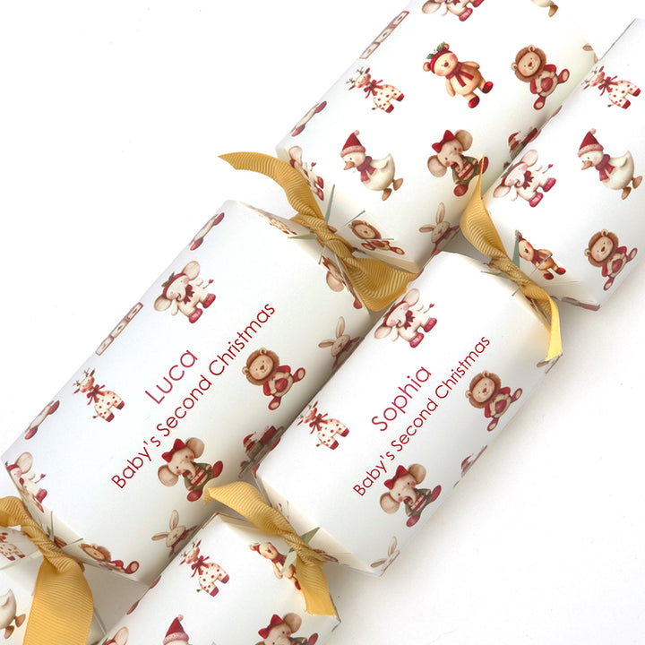 Personalised Baby's Second Christmas Crackers | Craft Kit | Add Name | Minimum 4