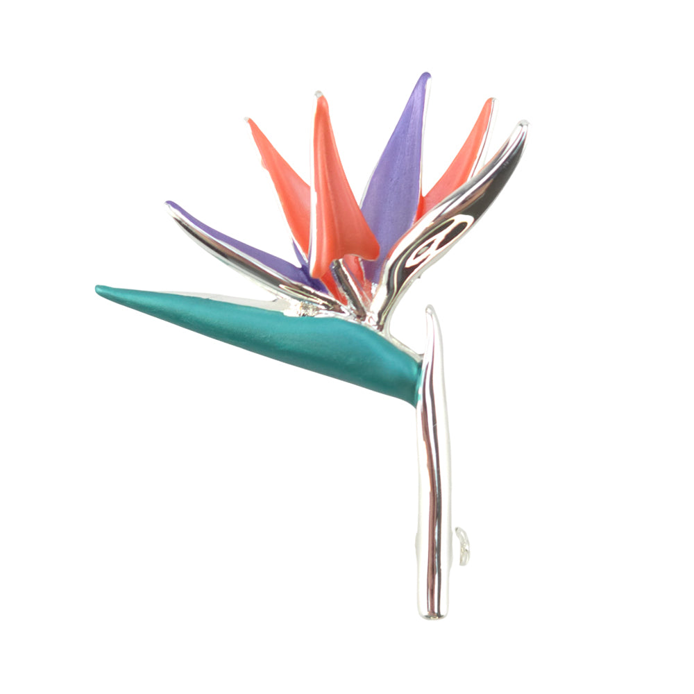 Bird of Paradise Flower Brooch | 4.5cm Tall | Little Gift for Ladies | Cracker Filler