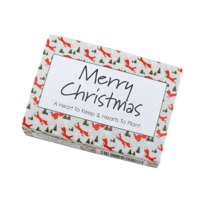 Christmas Fox | Christmas Hearts to Keep &amp; Plant | Cracker Filler | Little Gift
