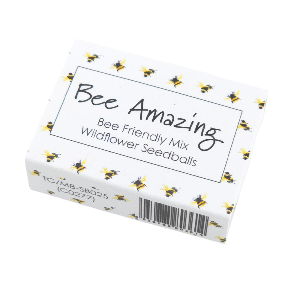 Bee Amazing | 6 Seedball Matchbox | Bee Mix | Cracker Filler | Little Gift