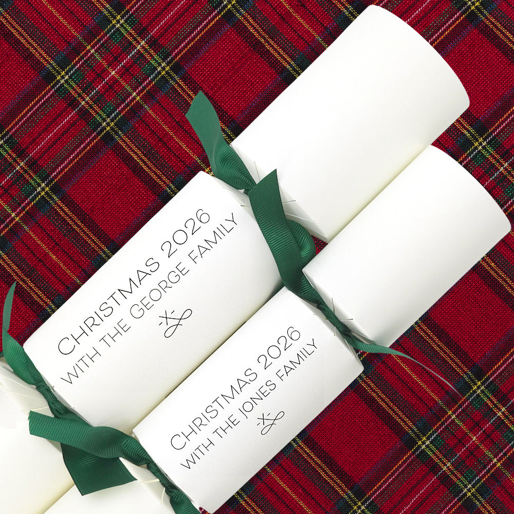 Personalised Christmas 2026 Crackers | Craft Kit | Add Family Name | Minimum 4