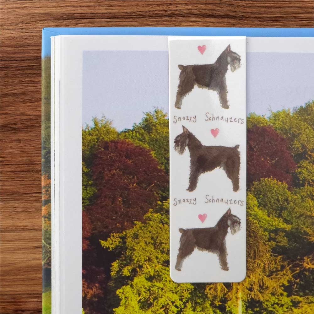 Snazzy Schnauzers | Double Sided Magnetic Bookmark | Mini Gift | Cracker Filler