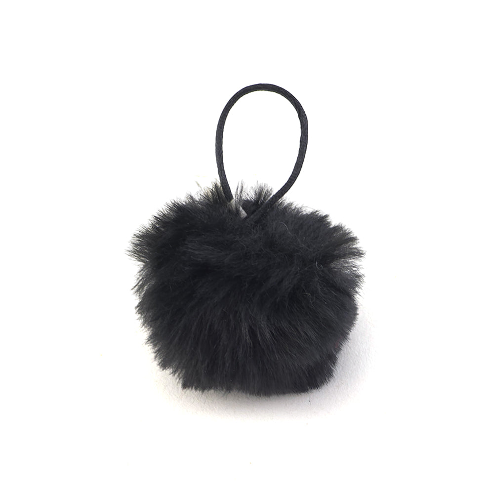 Hanging Faux Fur Pom Pom | 4cm Wide | Mini Gift | Cracker Filler