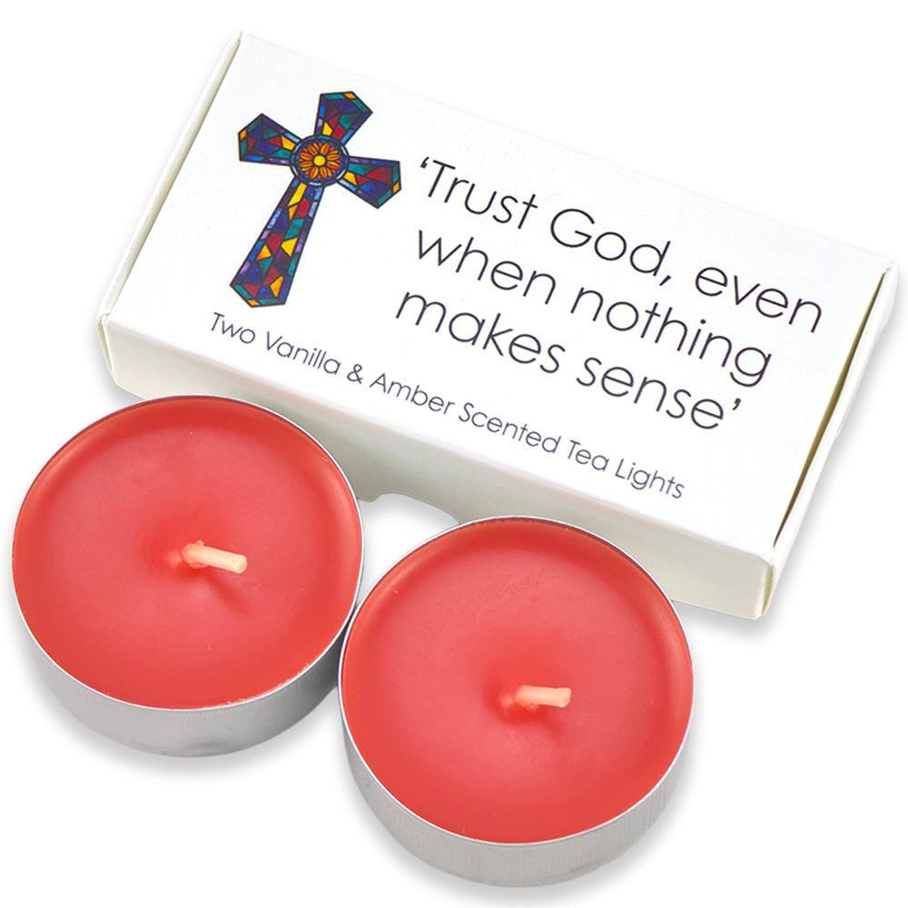 Trust God Even When Nothing Makes Sense | Tealight Candles | Cracker Filler Gift