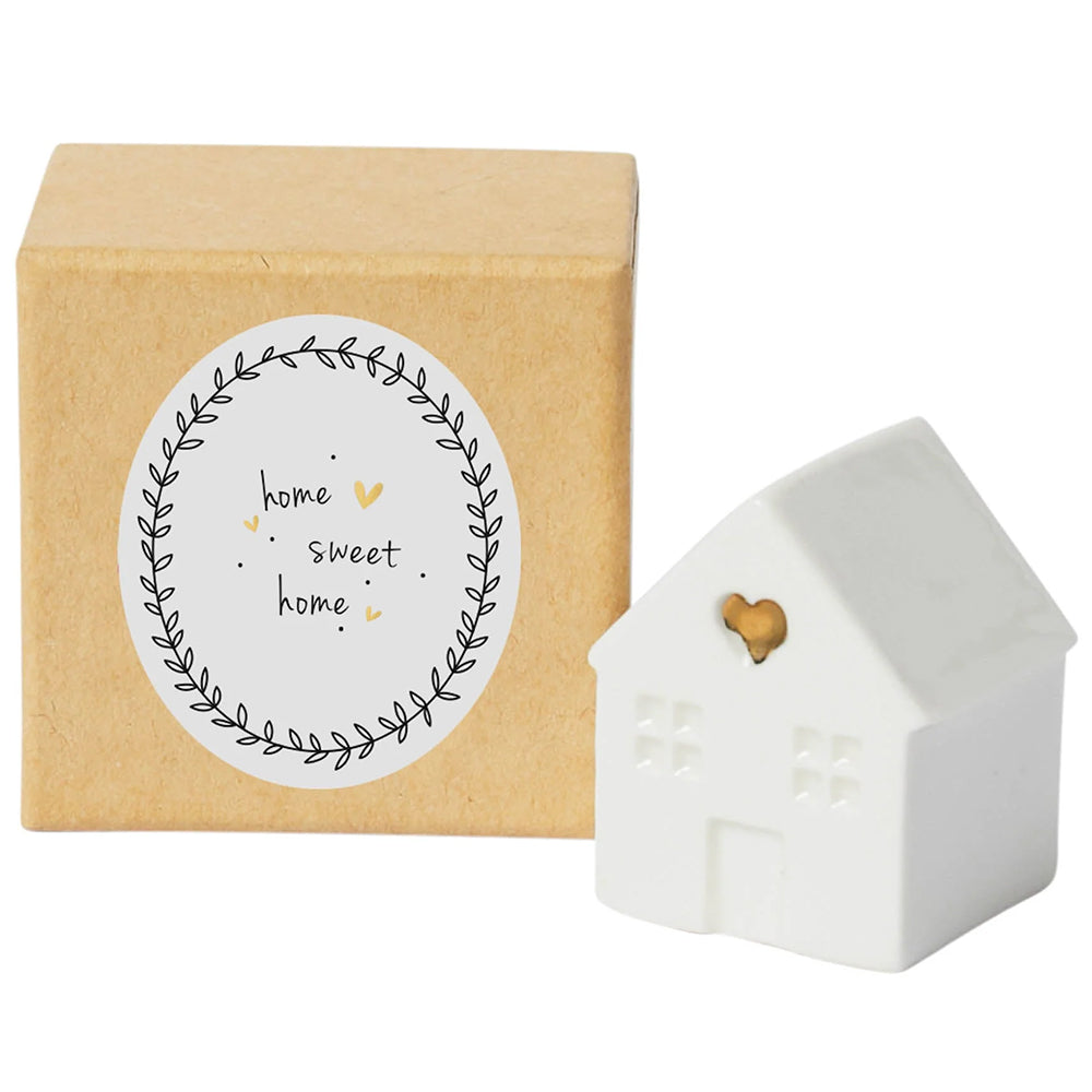 Home Sweet Home | Boxed Porcelain House | Mini Gift | Cracker Filler