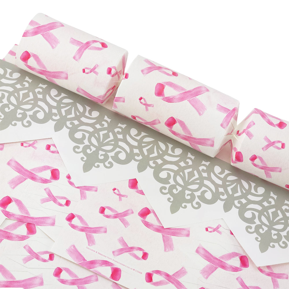 Pink Ribbons | Cracker Making Craft Kit | Make &amp; Fill Your Own