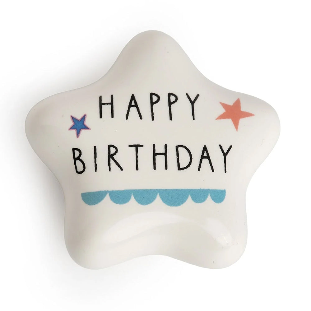 Happy Birthday | Porcelain Token | Little Gift | Cracker Filler