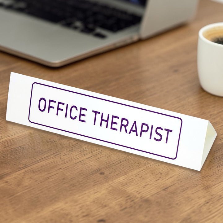Office Therapist | Large Desk Sign | Office Banter | Mini Gift