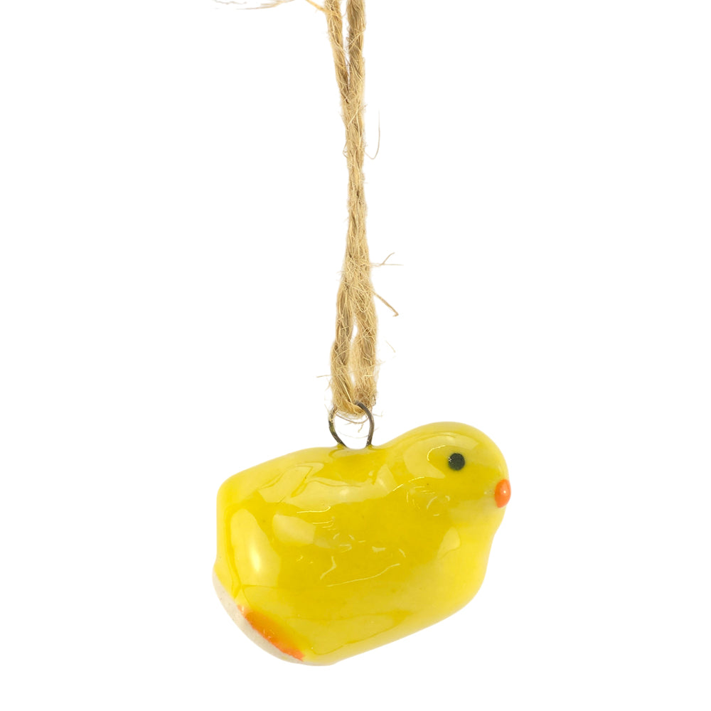 Easter Chick | Ceramic Tree Ornament | 3cm Tall | One Supplied | Gisela Graham