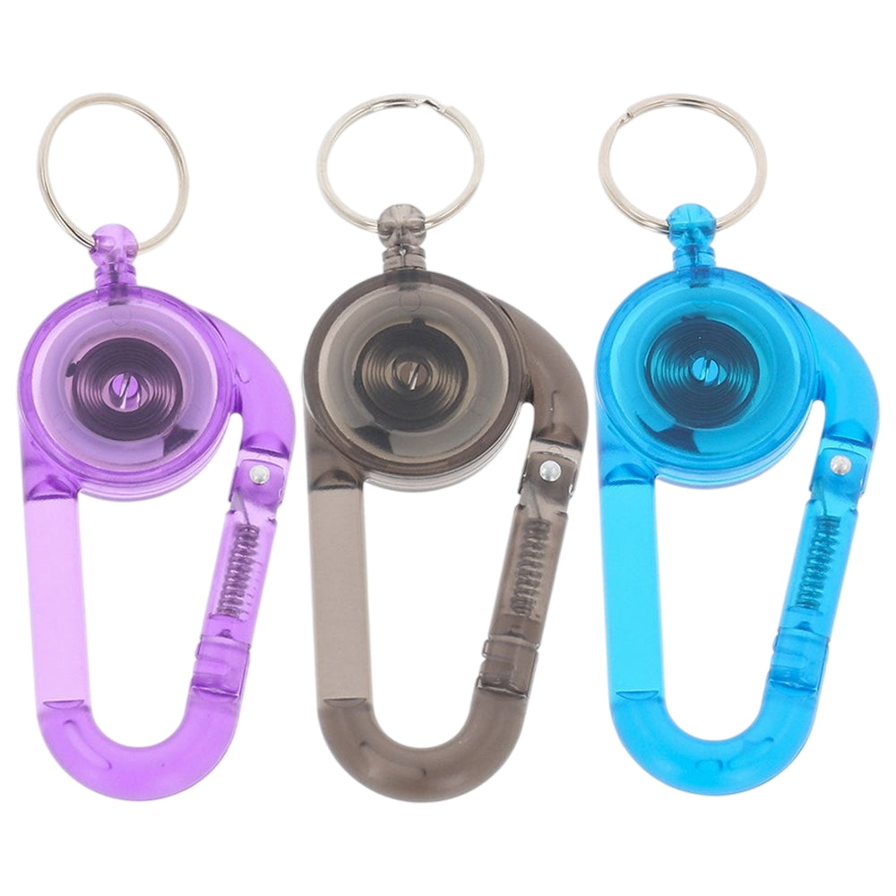 Carabiner Keyring on Extending Reel | Single | Little Gift | Cracker Filler