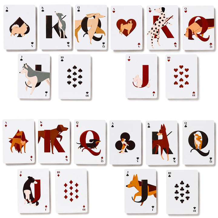 Dog Themed Printed Playing Cards | Mini Gift