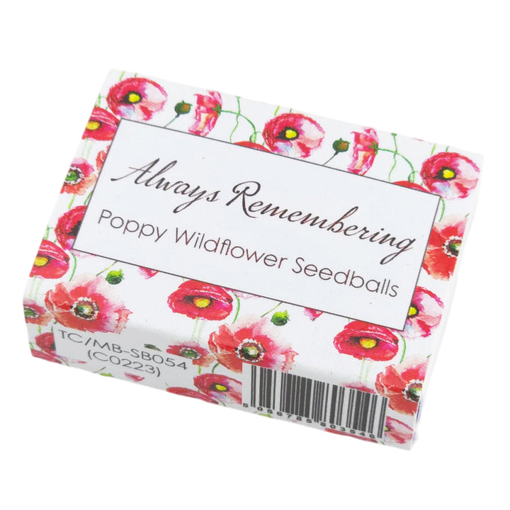 Always Remembering | Poppies | Seedball Box | Cracker Filler | Mini Gift